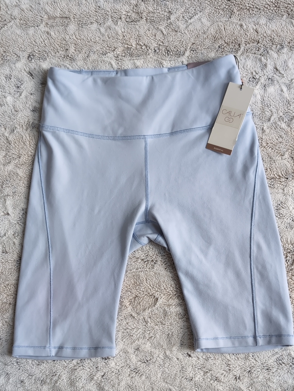 Calia Essential Halogen Blue High Rise Bike Shorts